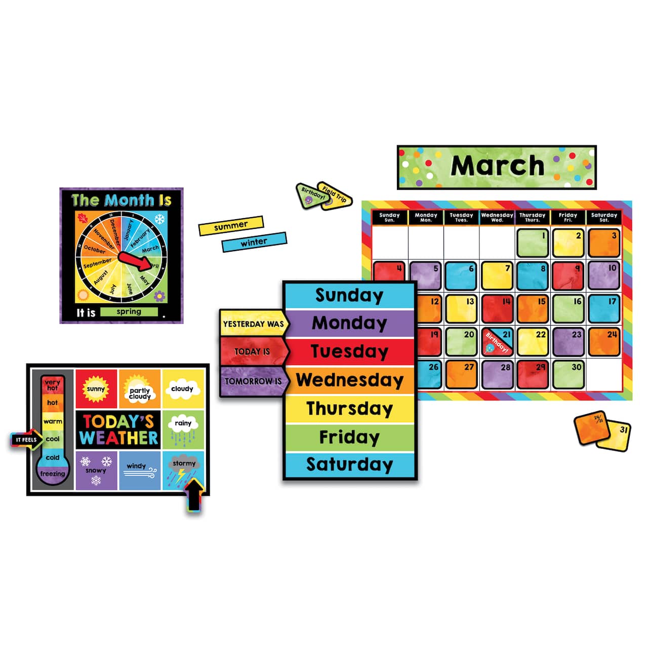Carson Dellosa™ Celebrate Learning Calendar Bulletin Board Set